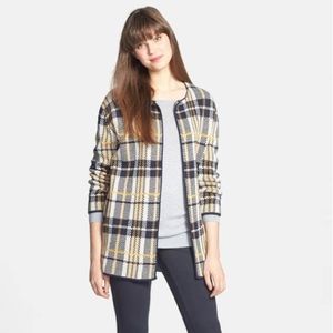 Olive & Oak Plaid Sweater Knit Topper